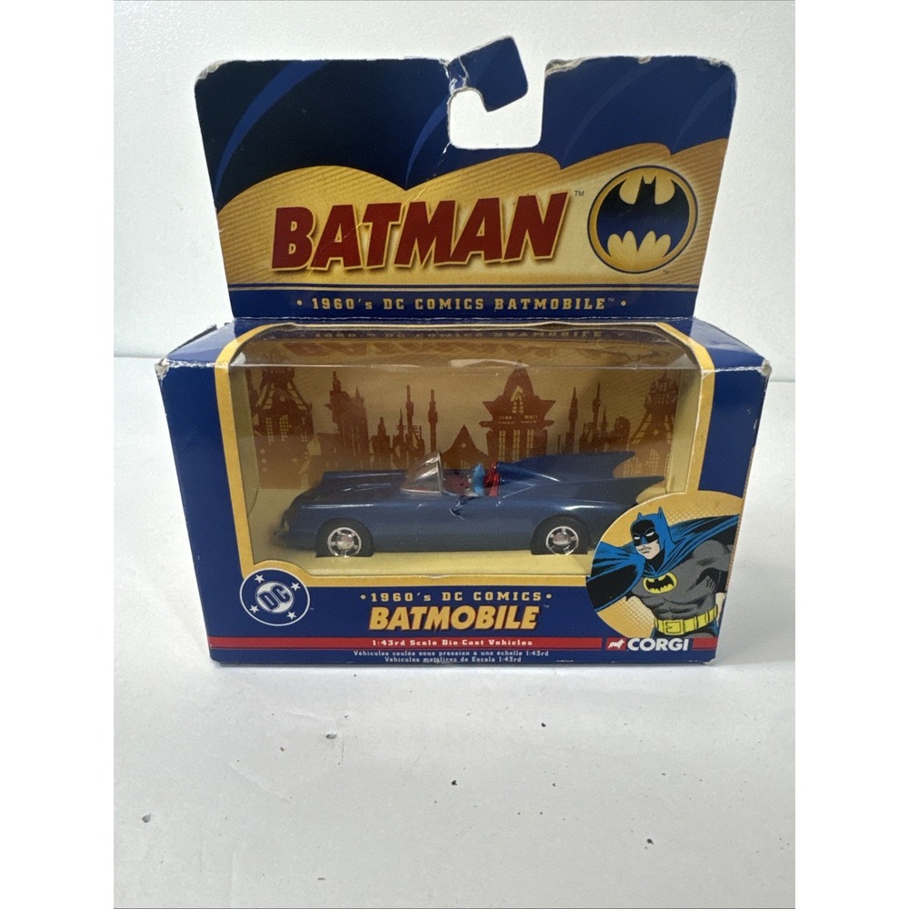 2005 Corgi Batman 1960s‎ DC Comics Batmobile 1:43 model # 77324